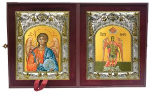 Складень Ангел Хранитель и Михаил архангел