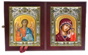 Складень Ангел Хранитель и Казанская икона Божией Матери