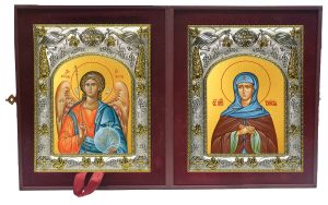 Складень Ангел Хранитель и Таисия Египетская преподобная
