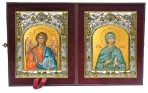Складень Ангел Хранитель и Есия мученица
