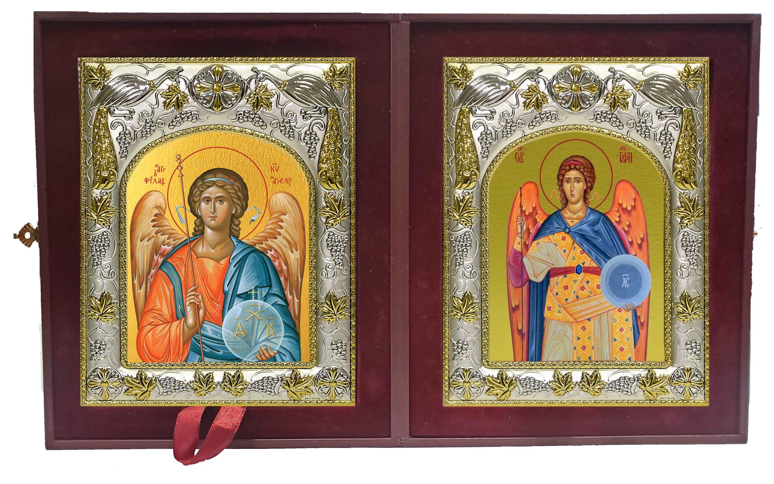 Складень Ангел Хранитель и Гавриил Архангел