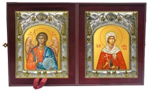 Складень Ангел Хранитель и София Римская, мученица