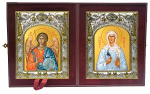 Складень Ангел Хранитель и Валентина Минская блаженная