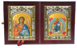 Складень Ангел Хранитель и Спас в Силах