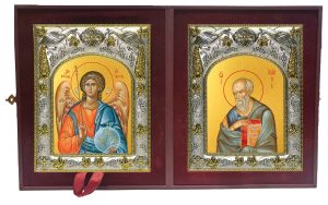 Складень Ангел Хранитель и Иоанн (Иван) Богослов Апостол