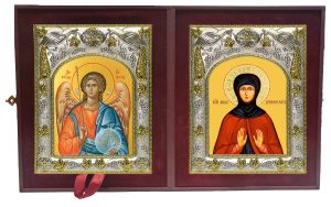 Складень Ангел Хранитель и Анна Вифинская