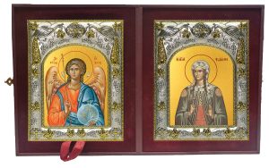 Складень Ангел Хранитель и Фотина (Светлана) Самаряныня Римская, мученица