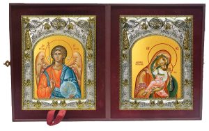 Складень Ангел Хранитель и Яхромская икона Божией Матери