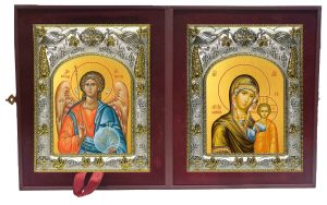 Складень Ангел Хранитель и Казанская икона Божией Матери
