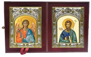 Складень Ангел Хранитель и Андрей Первозванный, апостол