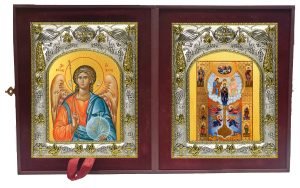 Складень Ангел Хранитель и Ключ вразумления, икона Божией Матери
