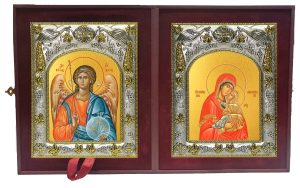 Складень Ангел Хранитель и Анна, мать Пресвятой Богородицы, праведная