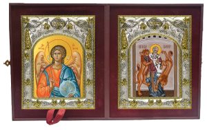 Складень Ангел Хранитель и Игнатий Богоносец Антиохийский, епископ, священномученик