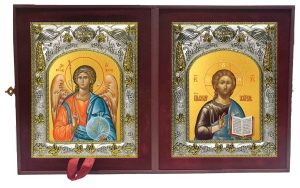 Складень Ангел Хранитель и Господь Вседержитель