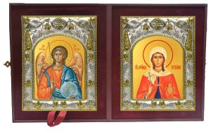 Складень Ангел Хранитель и Татиана (Татьяна) Святая