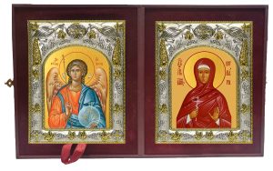 Складень Ангел Хранитель и Варвара Алапаевская
