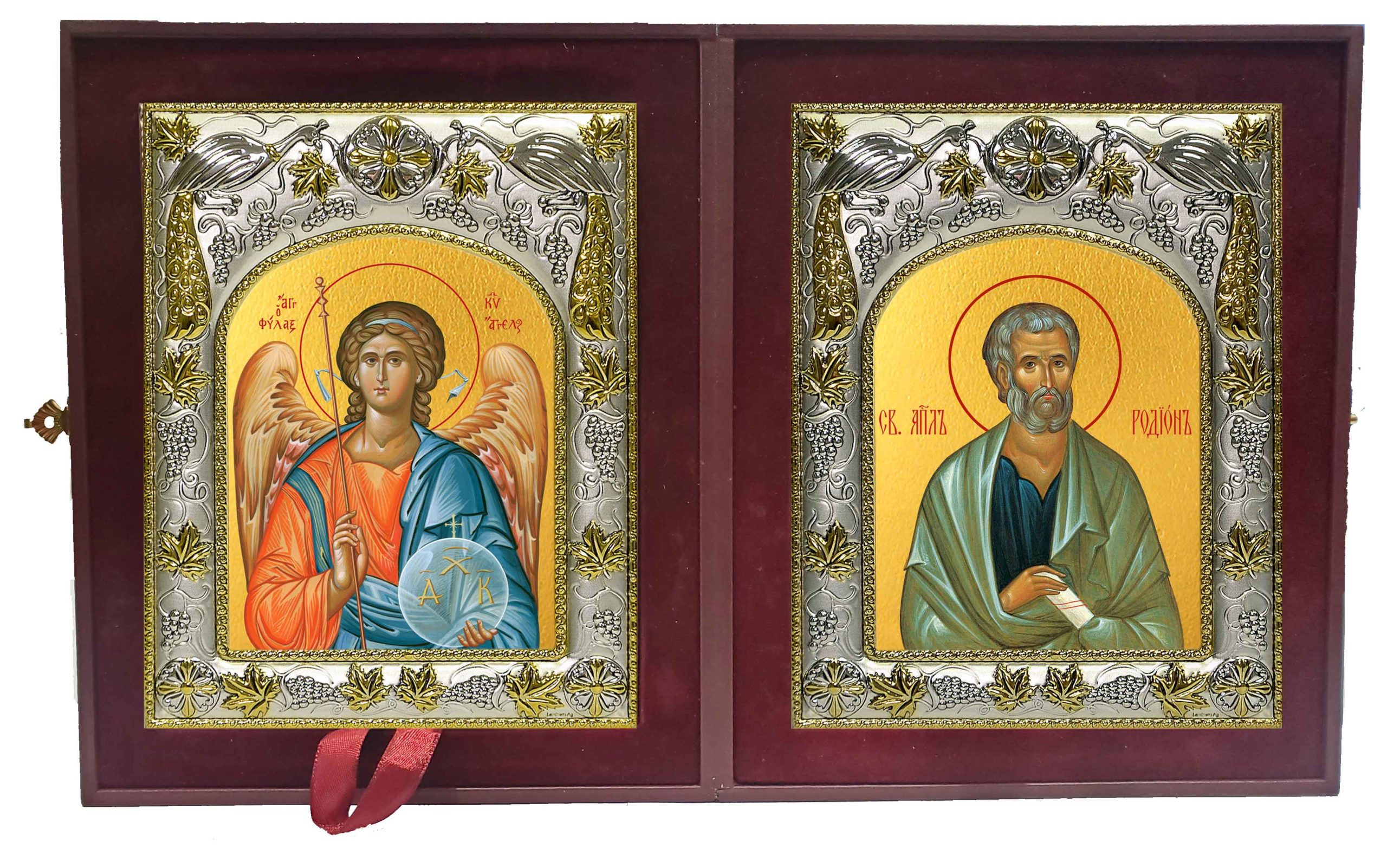Складень Ангел Хранитель и Родион апостол