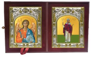 Складень Ангел Хранитель и Харитина Киликийская, мученица