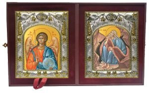 Складень Ангел Хранитель и Илия (Илья) Пророк
