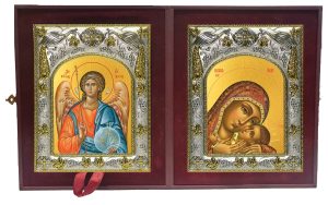Складень Ангел Хранитель и Корсунская икона Божией Матери