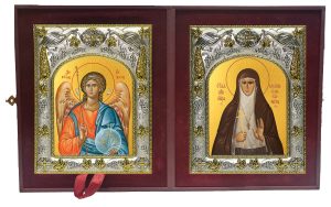 Складень Ангел Хранитель и Елизавета(Елисавета) преподобномученица, великая княгиня