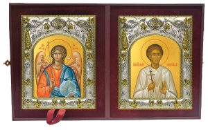 Складень Ангел Хранитель и Василий Мангазейский, мученик