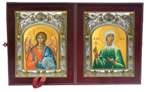 Складень Ангел Хранитель и Дария (Дарья) мученица