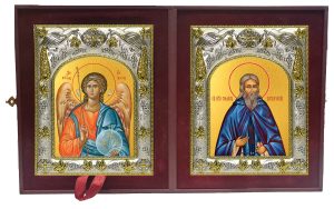 Складень Ангел Хранитель и Роман Киржачский