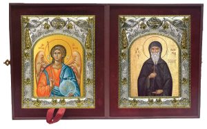 Складень Ангел Хранитель и Патапий Египетский преподобный