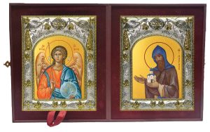 Складень Ангел Хранитель и Даниил Московский благоверный князь