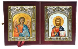 Складень Ангел Хранитель и Господь Вседержитель
