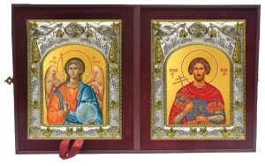 Складень Ангел Хранитель и Артемий Антиохийский, мученик