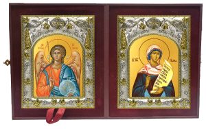 Складень Ангел Хранитель и Илария Римская, мученица