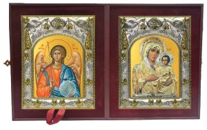 Складень Ангел Хранитель и Иерусалимская икона Божией Матери