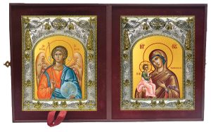 Складень Ангел Хранитель и Иерусалимская икона Божией Матери