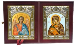 Складень Ангел Хранитель и Владимирская икона Божией Матери