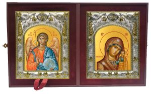 Складень Ангел Хранитель и Казанская икона Божией Матери