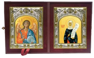 Складень Ангел Хранитель и Анастасия Римская