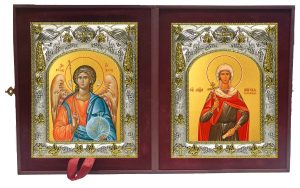 Складень Ангел Хранитель и Анисия Солунская