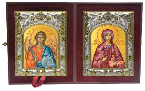 Складень Ангел Хранитель и Анастасия Узорешительница великомученица