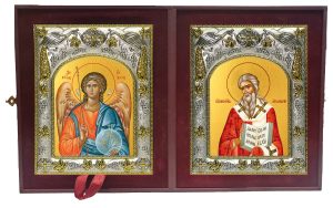 Складень Ангел Хранитель и Аполлинарий Равеннский епископ, священномученик