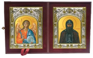 Складень Ангел Хранитель и Тихон Луховской, Костромской