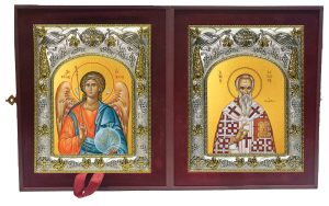 Складень Ангел Хранитель и Иаков, брат Господень апостол