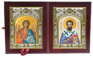 Складень Ангел Хранитель и Архипп Колоссянский, Иерапольский священномученик