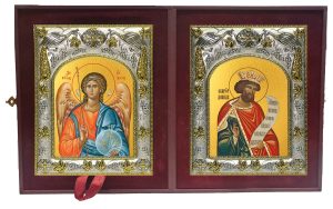 Складень Ангел Хранитель и Давид царь и пророк
