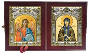 Складень Ангел Хранитель и Анна Кашинская благоверная великая княгиня