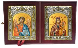 Складень Ангел Хранитель и Рудневская икона Божией Матери