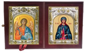Складень Ангел Хранитель и Юлия (Иулия) мученица