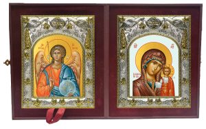 Складень Ангел Хранитель и Казанская икона Божией Матери