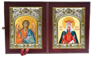 Складень Ангел Хранитель и Александра Римская мученица